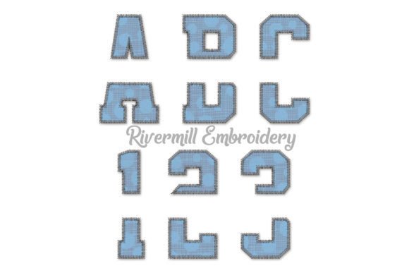 6 Split Varsity Zig Zag Embroidery Font Review