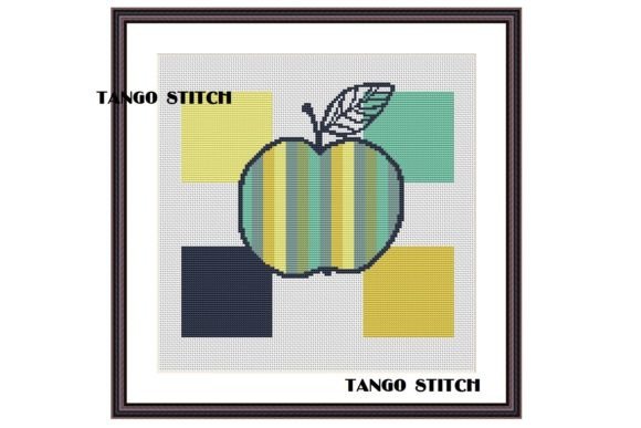 Apple Cross Stitch Silhouette Embroidery: A Modern Branding Essential
