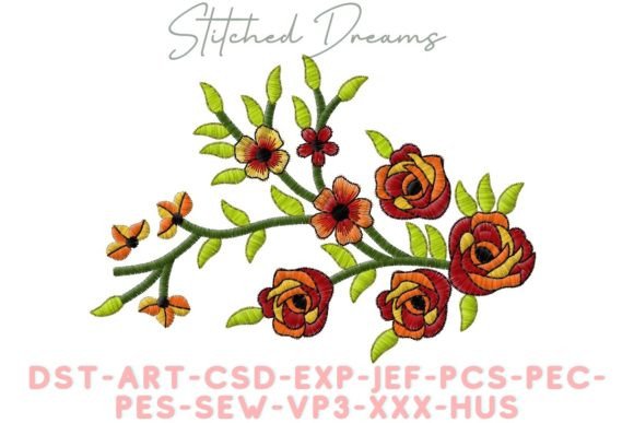 Arrangement of Flowers Embroidery Design Review