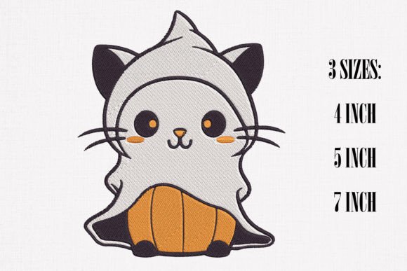 Boo Ghost Cat 2 Embroidery Review for Craft Fairs