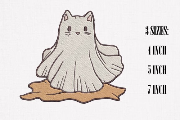 Boo Ghost Cat Embroidery Review for Boutique Apparel