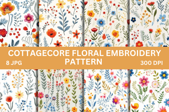 Cottagecore Floral Embroidery Pattern Review