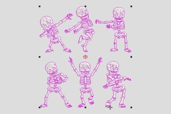 Dancing Skeletons Funny Halloween Embroidery Review