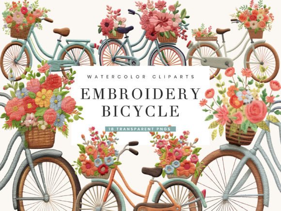 Embroidery Bicycle Clipart Bundle Review for Craft Sellers