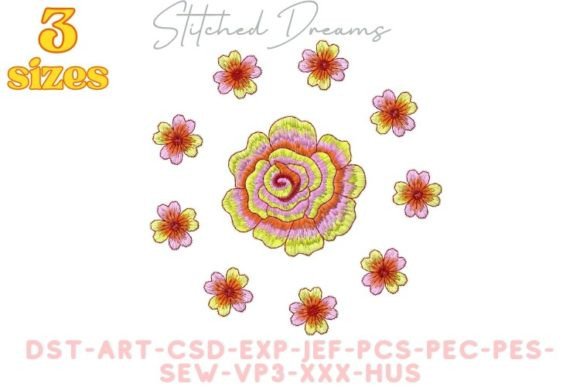 Flower Circle Embroidery Design Review for Boutique Sweatshirts