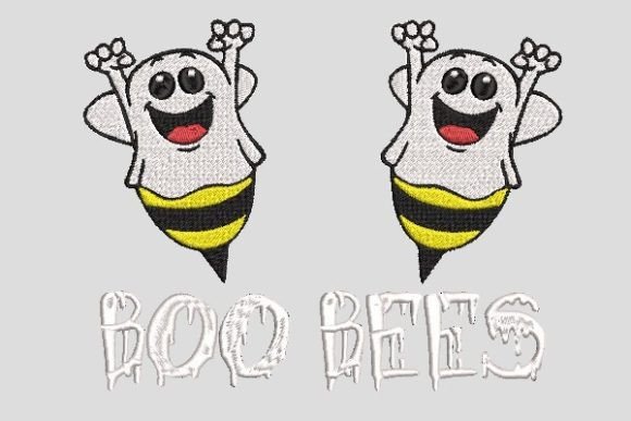 Funny Ghost Boo Bees Halloween Embroidery Review