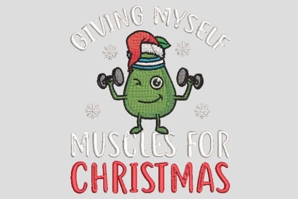 Giving Muscle for Christmas Embroidery Review: A Festive Standout