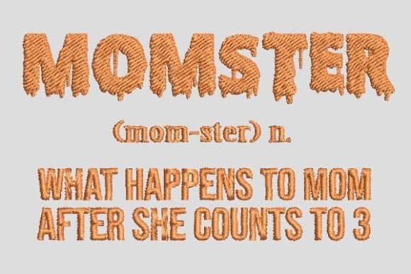 Halloween Momster Mommy Embroidery File Review for Business Use