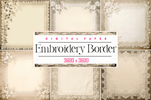 Lace Embroidery Border