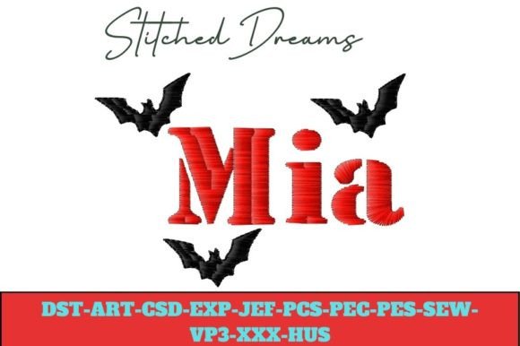 Mia Halloween Digital Embroidery