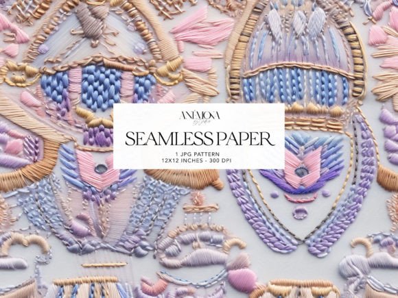 Pastel Folk Embroidery Background Review for Personalized Gift Makers