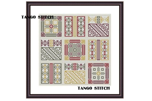 Simple Cross Stitch Ornament Embroidery