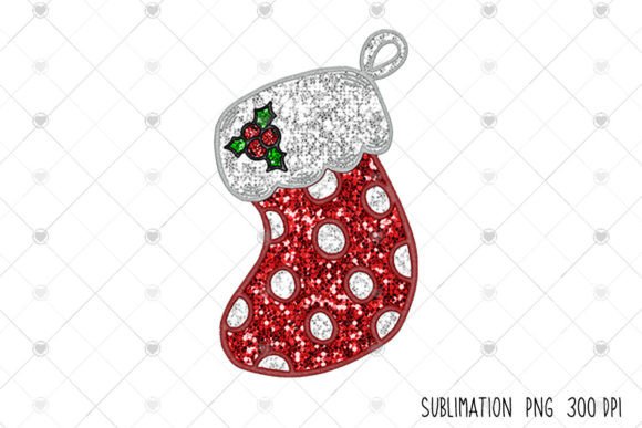 Stocking Clipart Faux Embroidery Sequins Review for Apparel Projects